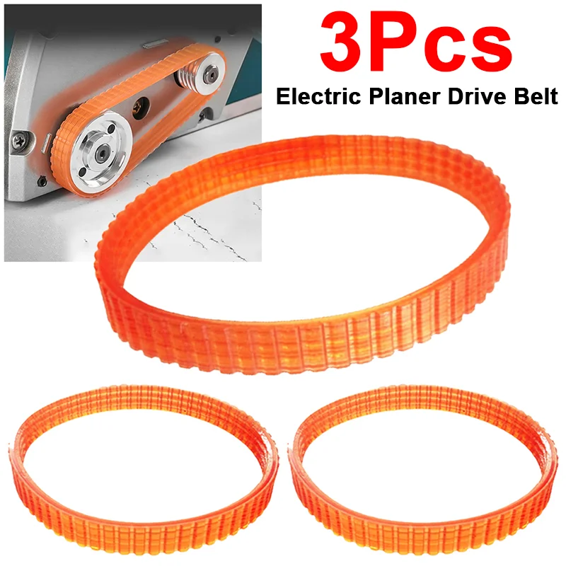 3pcs Polyurethane Electric Planer Drive Belt For 1900B 225007-7 N1923BD FP0800 KP0810C KP0810 BKP180 Heat And Cold Resistance