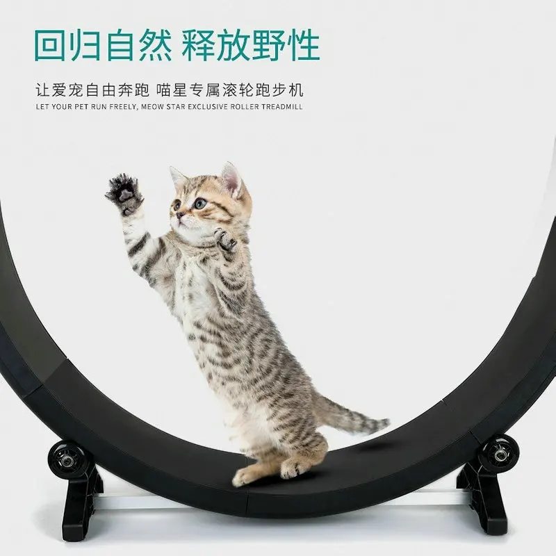 Cat Treadmill Exercise Multi-Functional Cat Climbing Frame Claw Grinding Silent Pet Treadmill Cat Toy