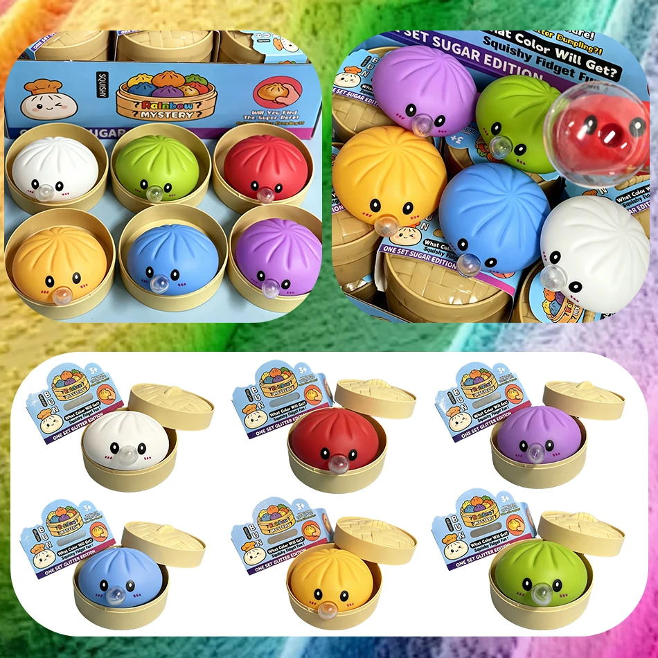 New Gift Cute Spit Bubble Dumpling Squishy Pinch Slow Rebound Soft Ease Anxiety Squeeze Ball Office Home Decorat Adults Perfect