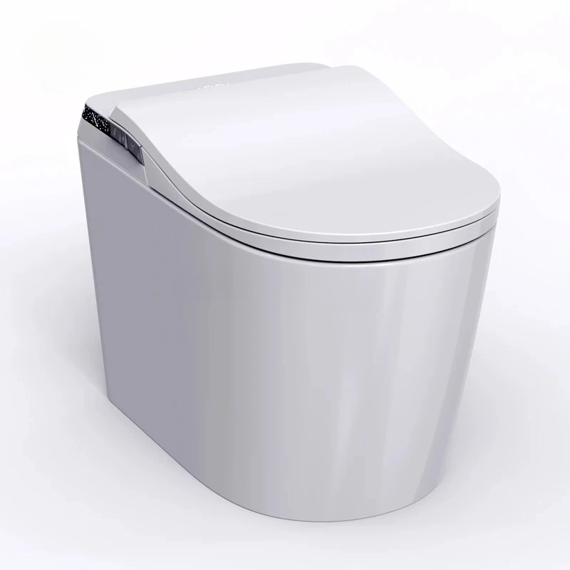Ceramic AI Touchless Flush Sensor Smart Intelligent Toilet Automatic Electric WC Bidet S-Trap Drainage Remote for Bathroom