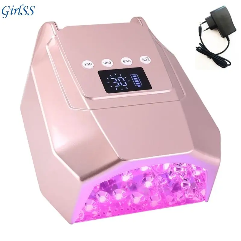 Lampa do suszenia paznokci o mocy 98 W Lampa LED do utwardzania żelu 4 ustawienia timera 30 koralików Automatyczne wykrywanie
