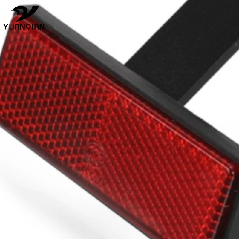 

Motorcycle License Plate Holder Parts Extend Tail Reflector Scooter Quad Red Rectangle Reflective Plate Warning Reflector