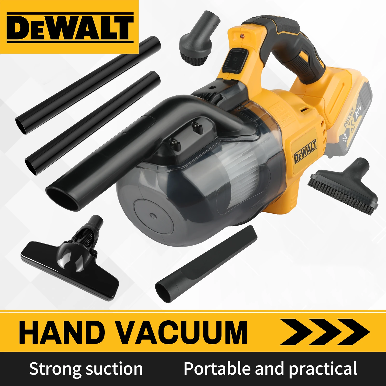 DEWALT 5 in 1 Portable Cordless Vacuum Handheld Electric Vacuum Cleaner for Floor Carpet Car For DeWalt 18V Battery