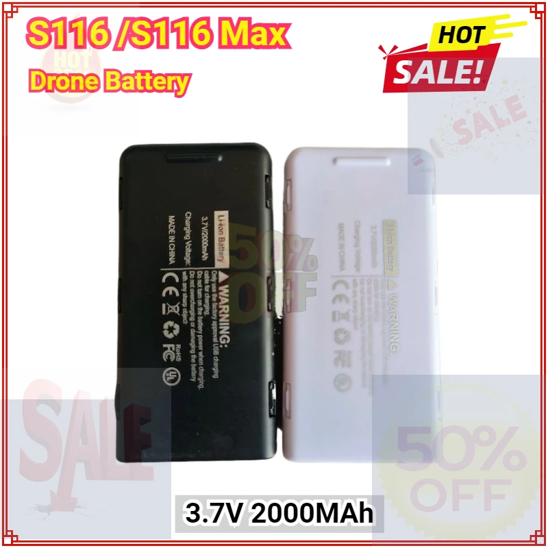 

3.7V 2000MAh Battery for S116 Max Drone Battery S116 RC Replacement S116 Max Battery Propeller Blades Wholesale
