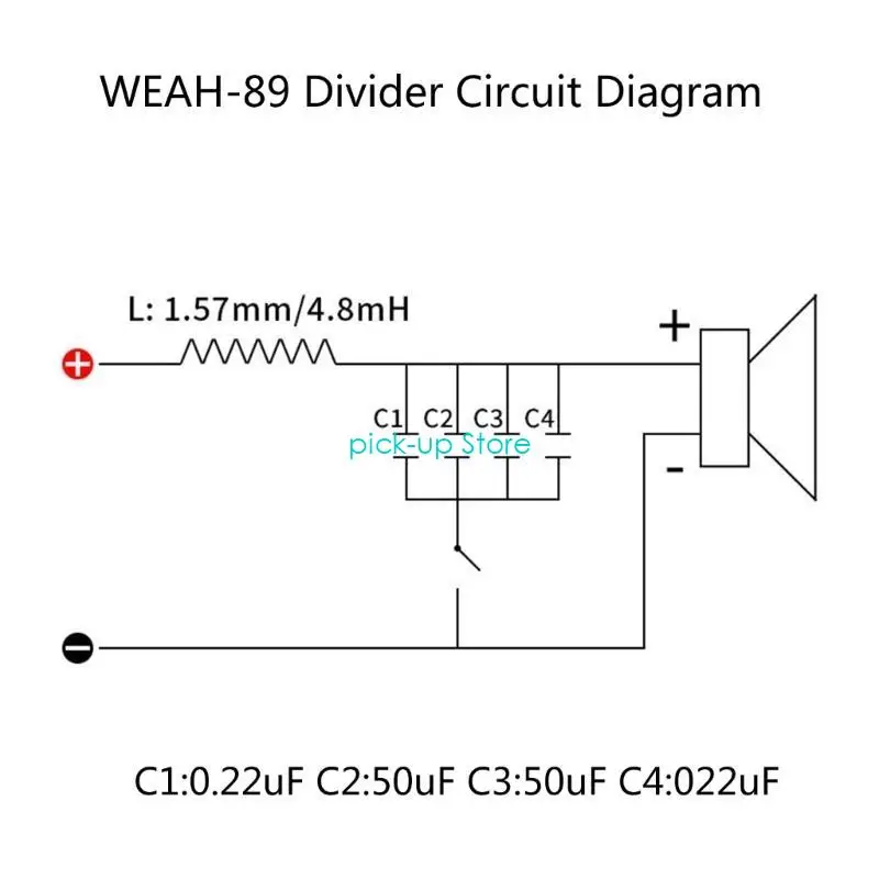 Q5WA 1500W Einstellbarer Multi -Lautsprecher Bass Frequenzteiler