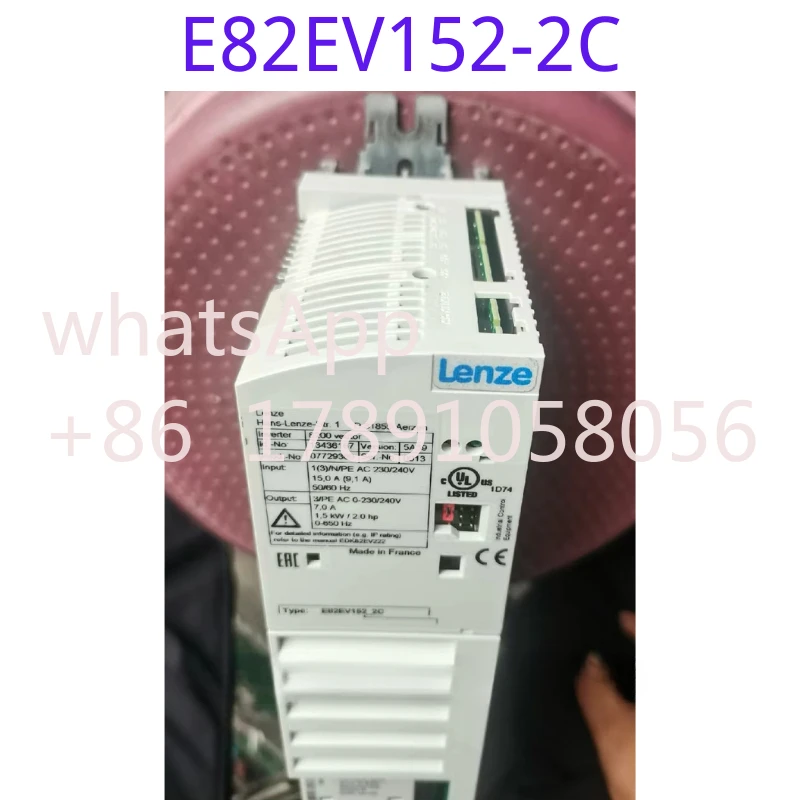 Used frequency converter E82EV152-2C 220v 1.5kw, functional tested, intact, appearance intact