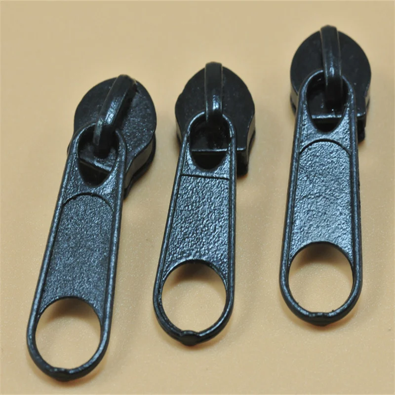 2 pieces reverse mounting Metal Nylon Zipper Head Non-locking slider, self-locking slider  slider Clothing Accessories