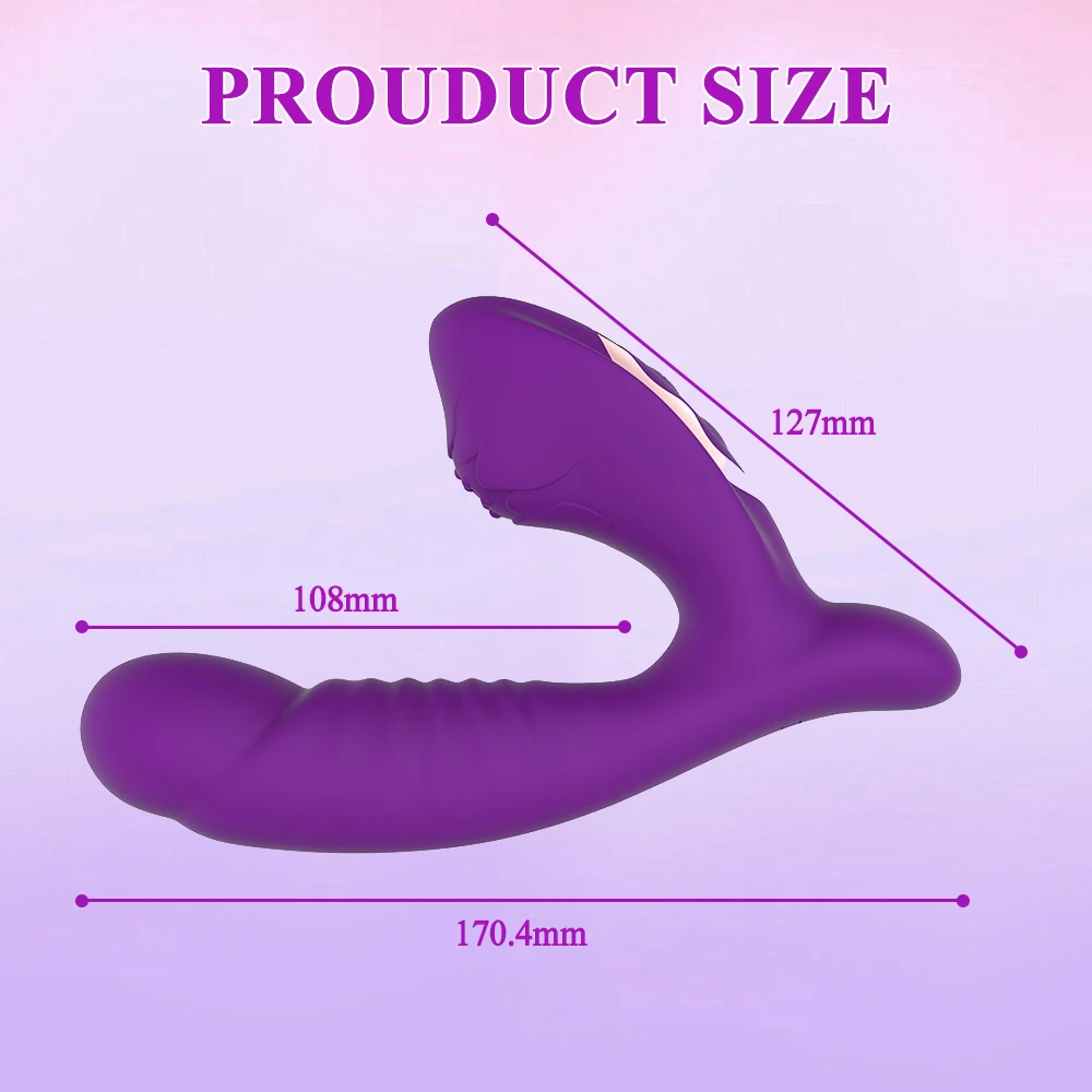 2 IN 1 Vagina G Spot Vibrator Dual Motor Powerful Vibrating Clitoral Anal Wearable Massager Adult Sex Toys for Women and Couples