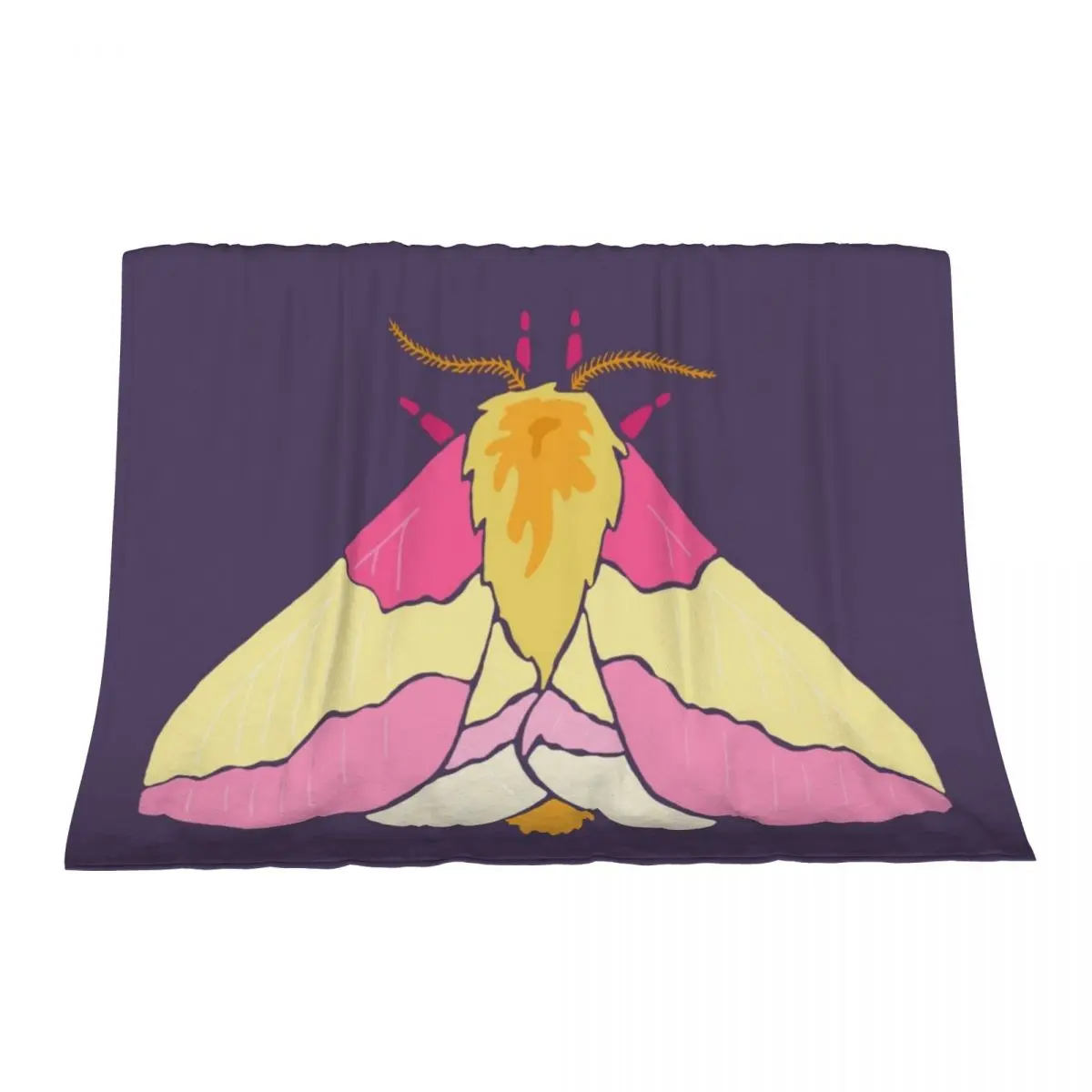 

Rosy Maple Moth Throw Blanket Decoratives Furrys cosplay anime Decorative Beds Blankets