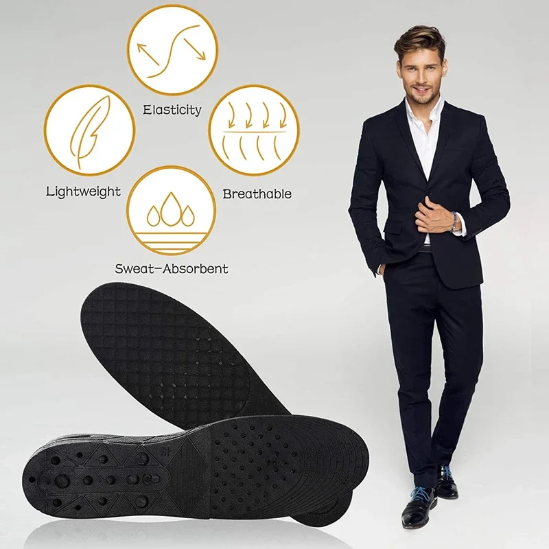 Höhe erhöhen Einlegesohlen Luft Schuh Kissen Lift Einsatz Männer Frauen 3-9cm unsichtbare variable Einlegesohle verstellbarer Schnitt größer Stütz polster – Detail 5