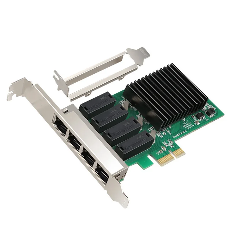 

PCI-E 4-портовая гигабитная сетевая карта PCI-E RTL8111H чип 1000 Мбит/с RJ45 сетевой адаптер сетевой контроллер прочный