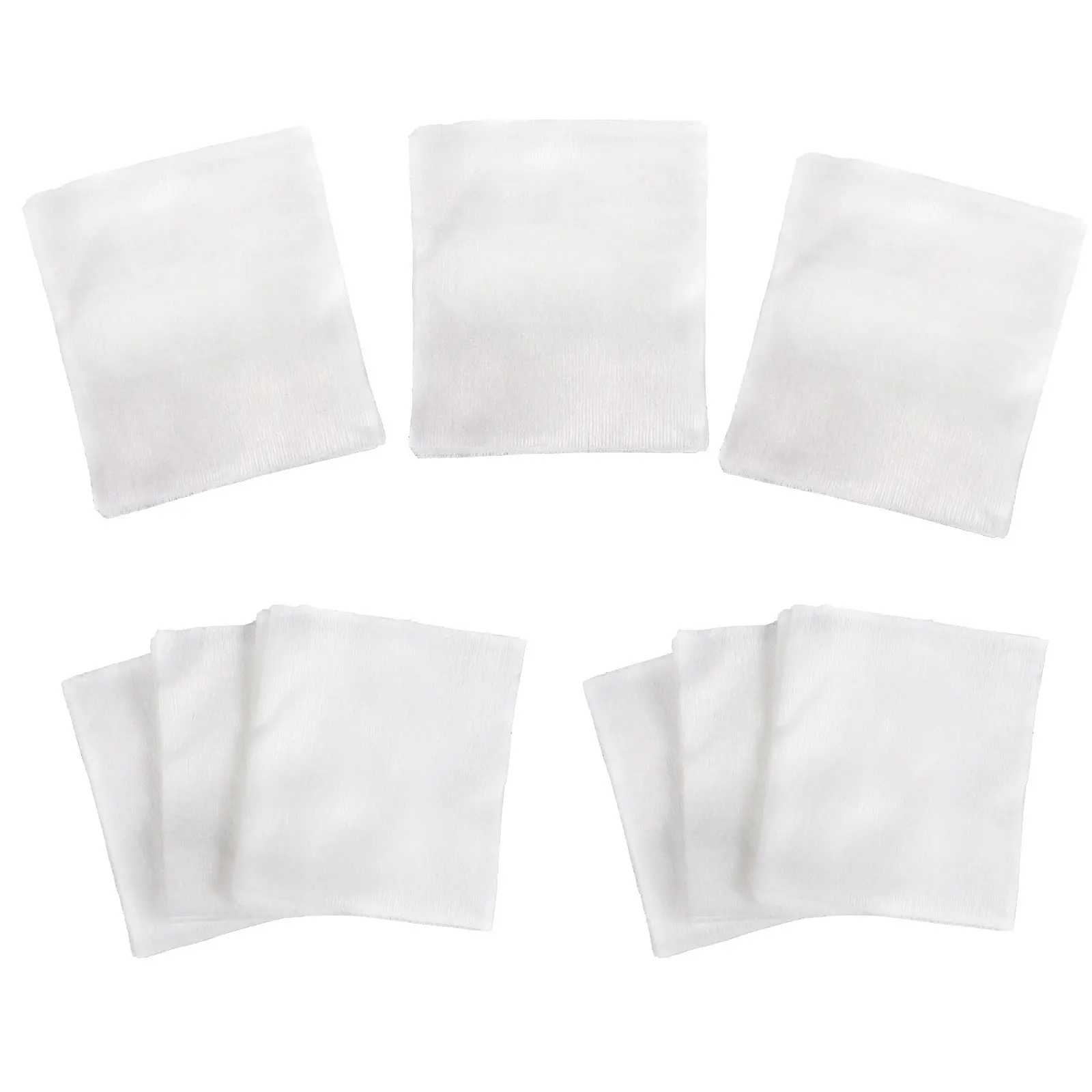 200 Uds almohadillas desmaquillantes almohadillas de limpieza Facial de algodón suave absorbente uso en seco y húmedo para almohadilla desmaquillante Facial