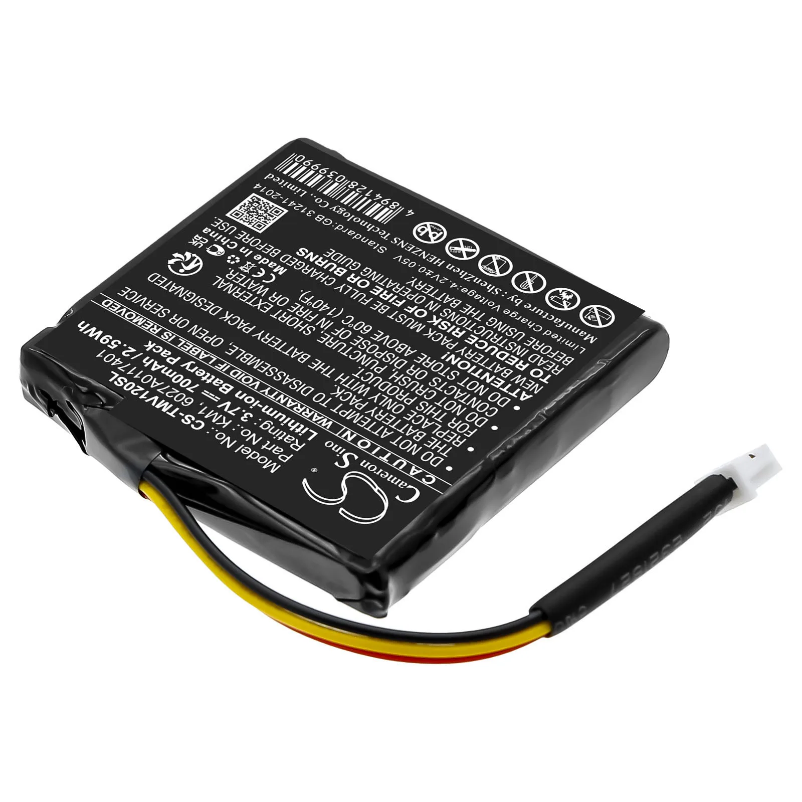 Li-ion GPS, Navigator Battery for TomTom,3.7v,700mAh,Via Live Euro 4EH44 Start 20,KM1 6027A0117401 XLHS416*08338 6027A0117412