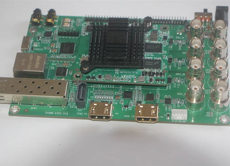 

XILINX Kintex7 FPGA 3/12 g 8-way sdi SFP optical fiber hdmi2.0 4 k video development board