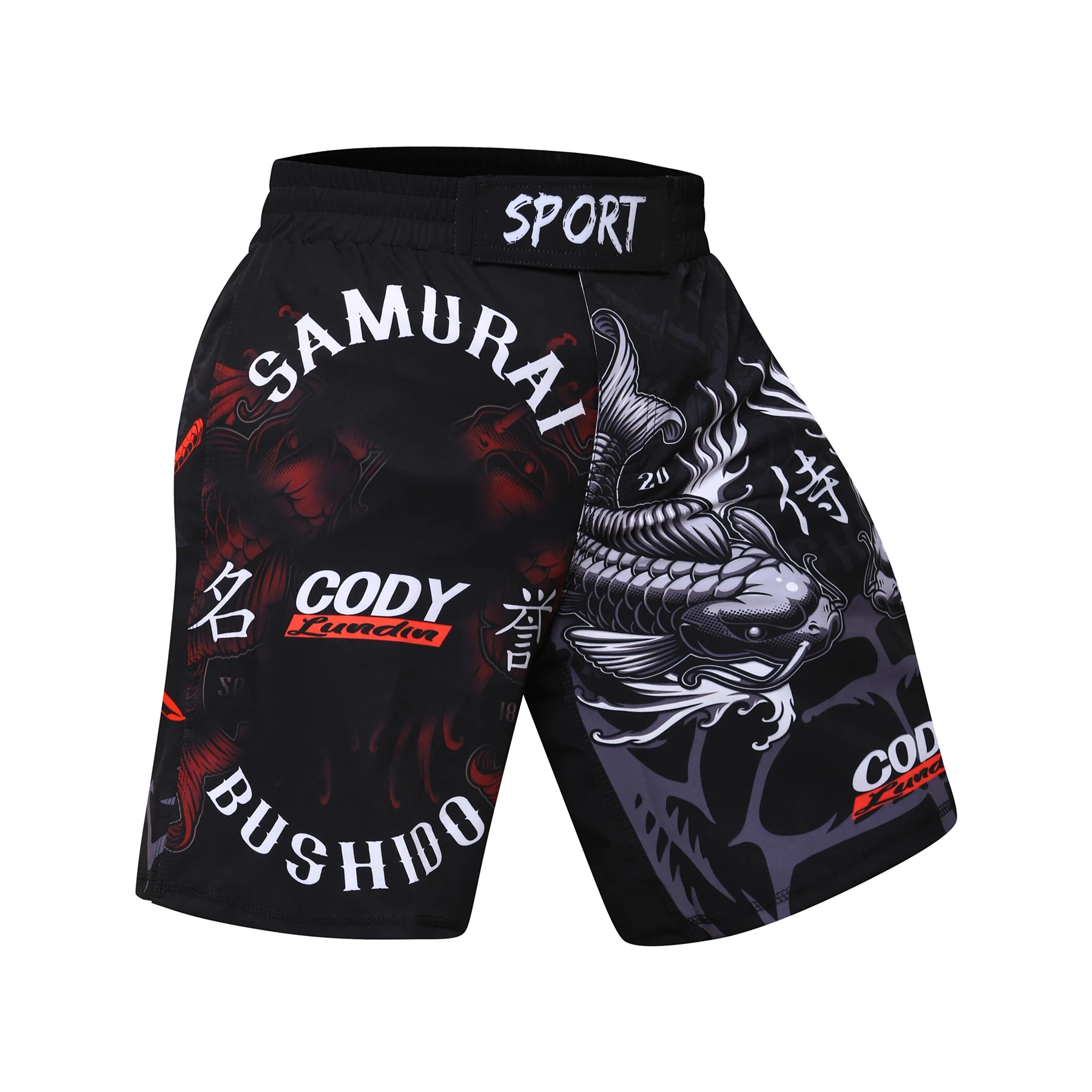 Cody Digital Print Men Figtwear Quickly Dry MMA Combat jiu jitsu Shorts Bjj Grappling Boxing Pants Nylon Running Shorts