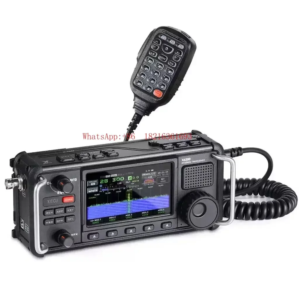 2026GOOD XIEGU X6200 SDR HF/50MHz Full Mode SSB/CW/AM/FM Portable Shortwave Radio+Screen