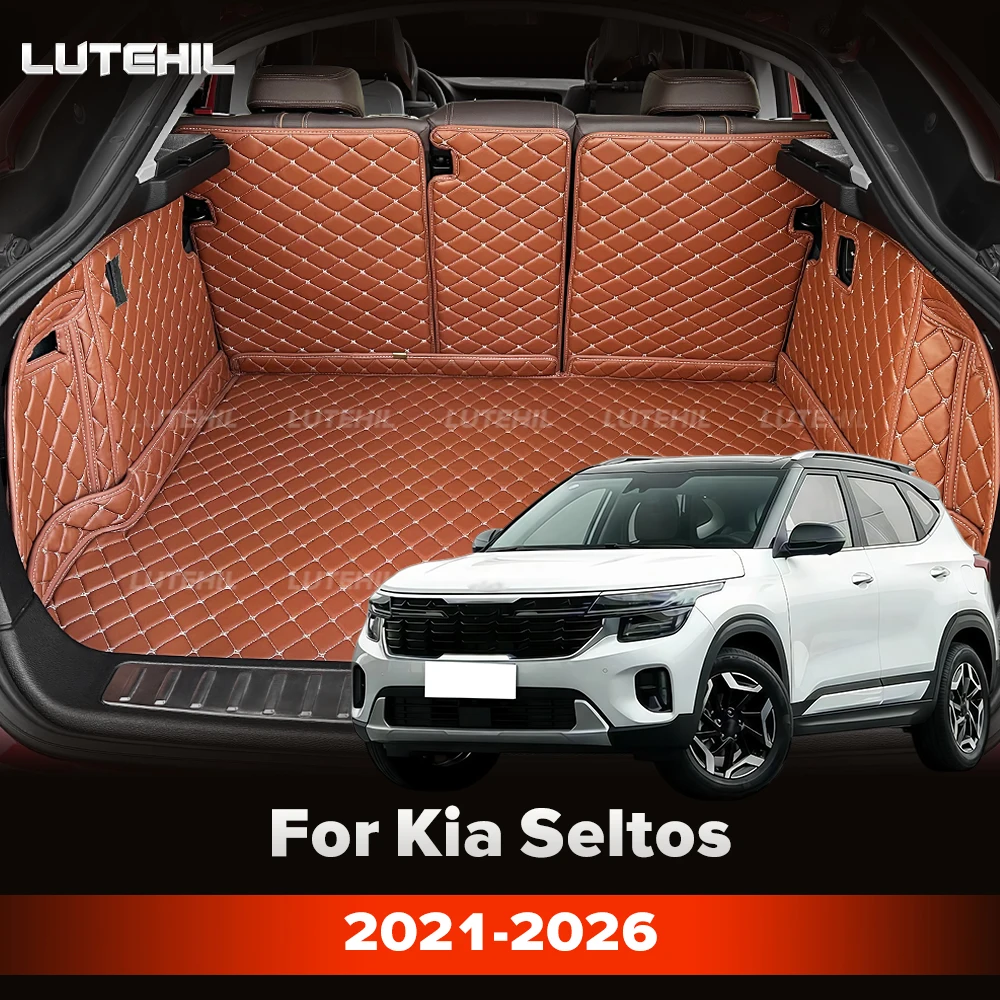 Cargo Liner For Kia Seltos 2021-2026 25 24 23 Car Trunk Mats Carpet With Backrest Protectors Cargo Mats Accessories Waterproof
