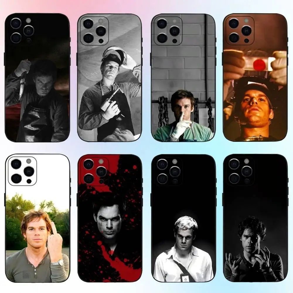 

Dexter Morgan Phone Case For iPhone17,16,15,14,13,12,11 Plus,Pro Max Soft Black Cover