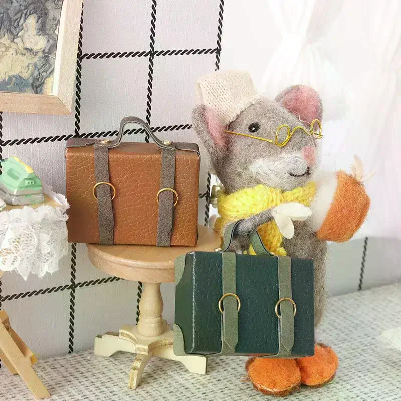 

Миниатюрный портфель-чемодан для кукольного домика 1:12, модель, декор, игрушка, аксессуары для кукольного домика