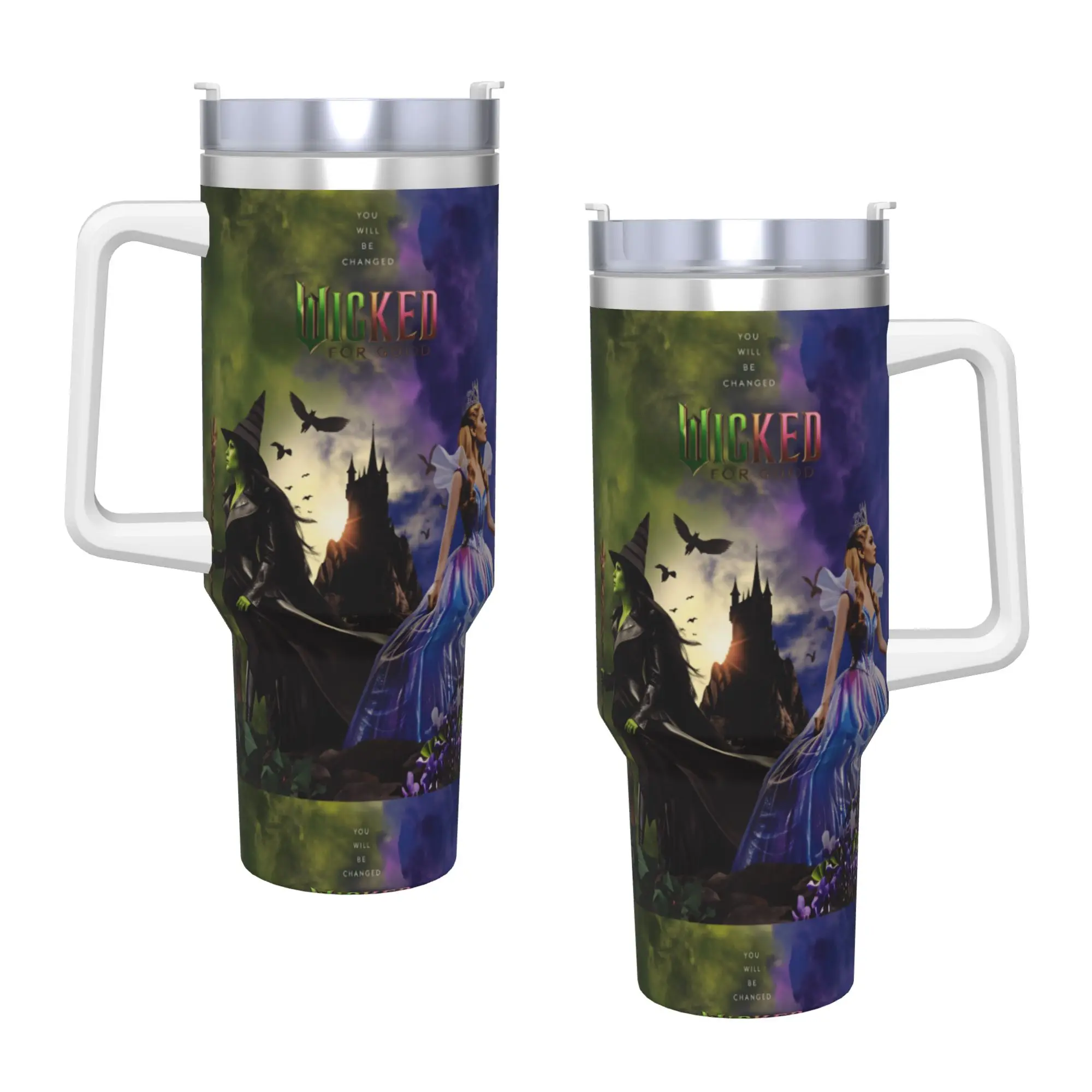 

Wicked 2 Musical Movie Tumbler Cold and Hot Water Bottle Keep Heat Stainless Steel Thermal Cups Custom Camping Mugs Cup
