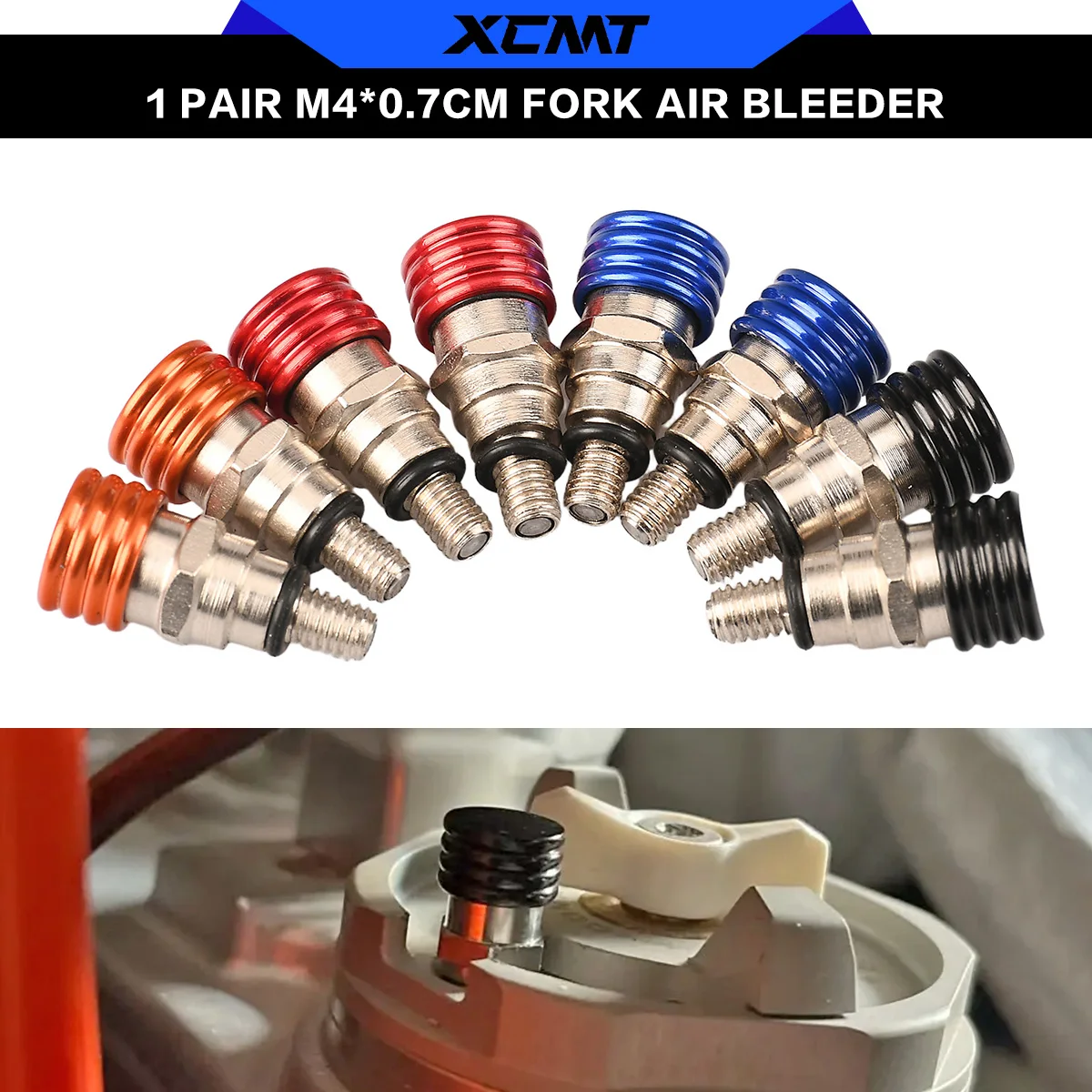 

M4x0.7 Fork Air Bleeder Valves For Husqvarna TC FC TE FE 85 125 150 250 300 350 450 501 2014 2015 2016 2017 2018 Accessories