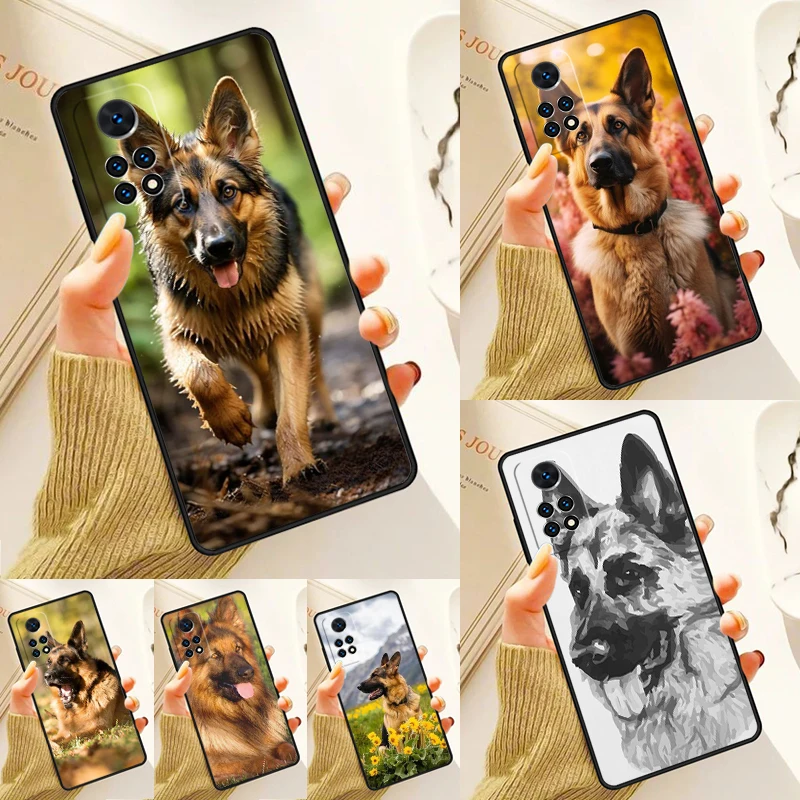 German Shepherd Dog Case For Samsung Galaxy S24 Plus S23 S20 S21FE Lite S22 Ultra Note 20 S8 S9 S10 Phone Coque