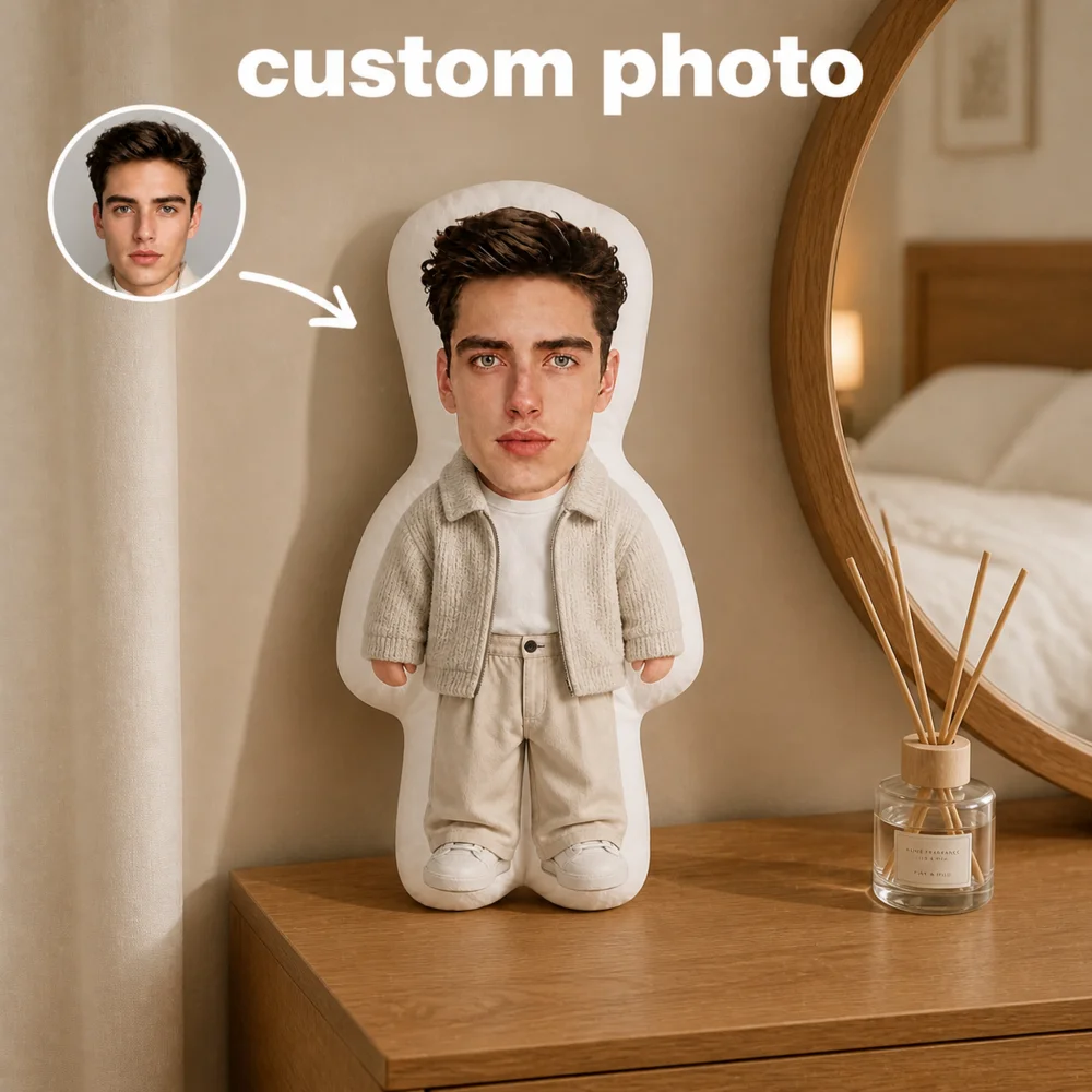 Custom picture pillows, trendy fashion pillows, custom face pictures, suitable for couples, family members, boyfriends, girlfriends, holiday gifts