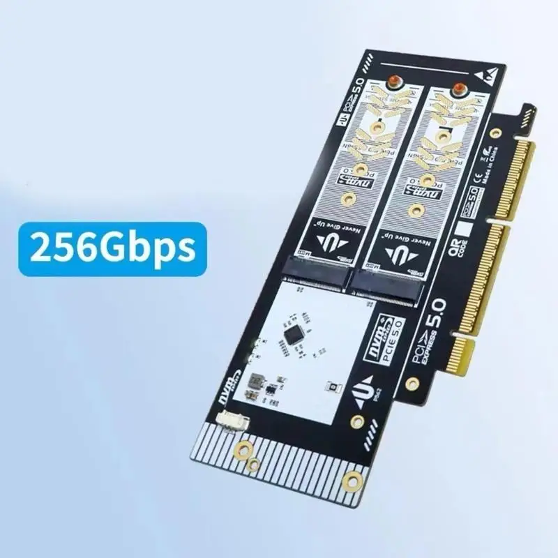 

652F PCIE 5.0 до M.2 NVME Адаптерной карты nvme Расширение m Ключ M.2 Поддержка 2280/2260/2242/2230 Быстрая установка