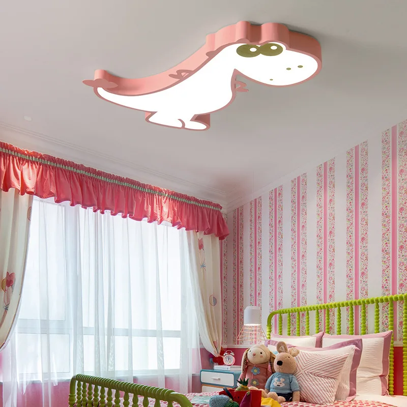 Imagem -02 - Levou Luz de Teto com Design Dinossauro para Quarto de Crianças Moderno Acolhedor e Romântico para o Quarto para Menino e Menina