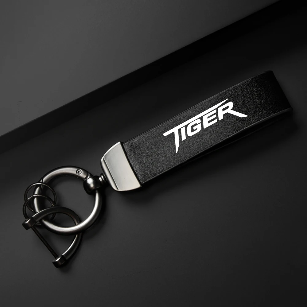 High-Grade Leather Motorcycle Keychain Holder Keyring for Triumph TIGER 800 XR XRX XRT XCX XCA XC 2015-2023 Accessories