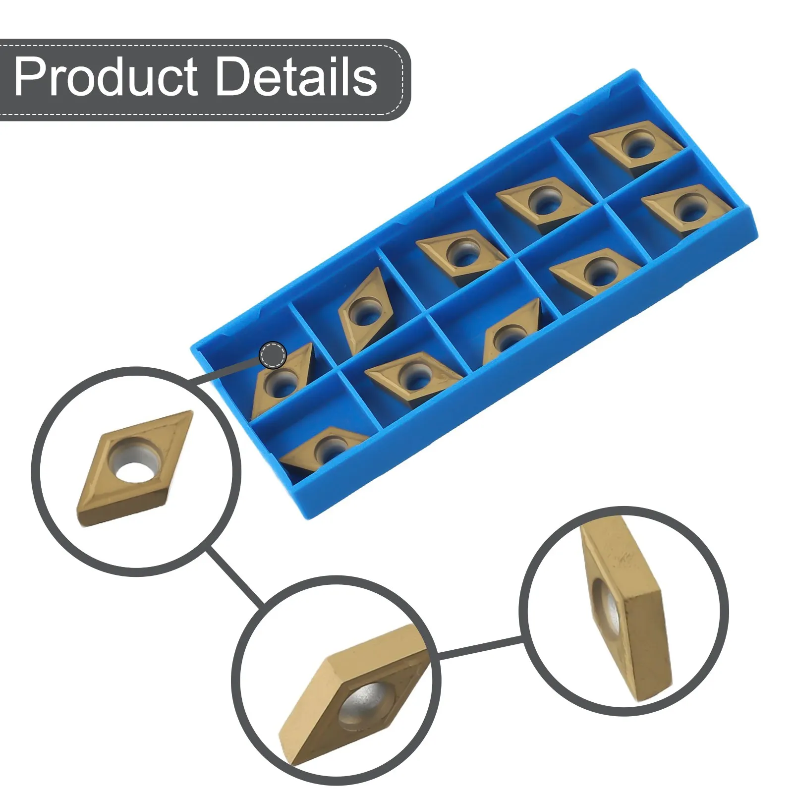 SDNCN1616H11 Lathe Turning Tool Holder 16x100mm, 10PC DCMT11T304 Carbide Insert, Stable and Consistent Machining Performance