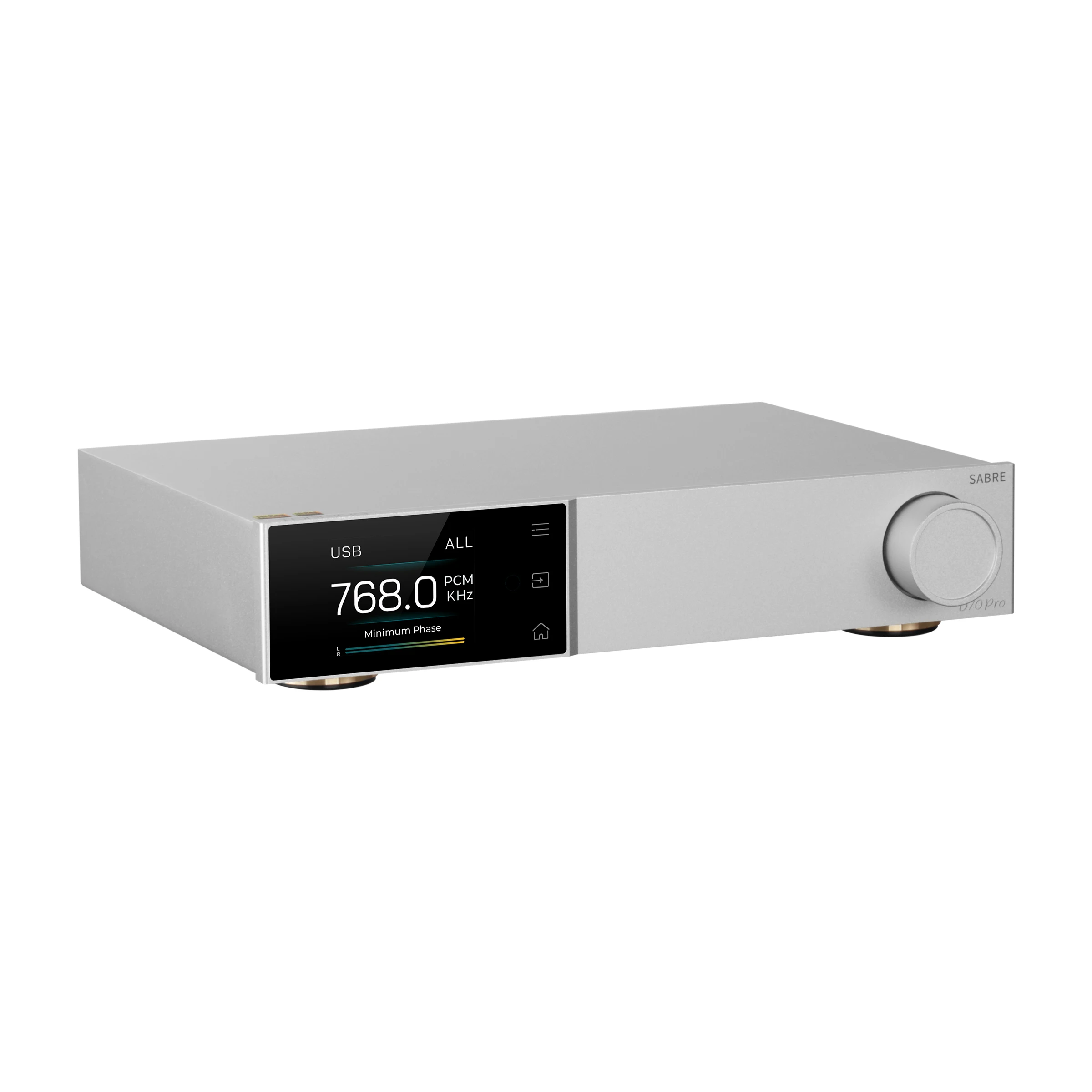 TOPPING D70 PRO SABRE decodificador DAC de Audio de alta resolución ES9039SPRO chip Bluetooth 5,1 LDAC 12V disparador pantalla a Color Control remoto dunu
