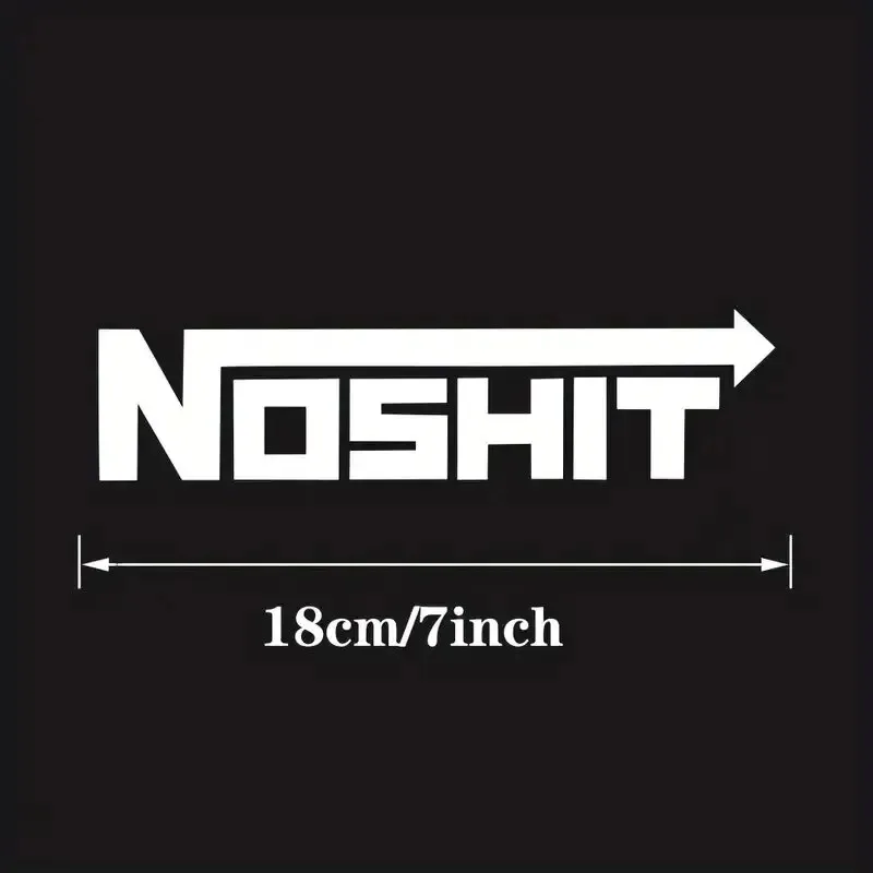 NOSHIT Nos Style Decal Funny Car Truck Vinyl Sticker JDM Racing Window Decal Stickers Jdm Window Decals
