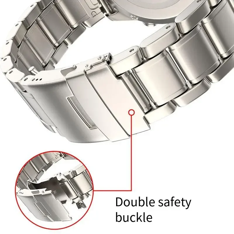 Pulseira de liga de titânio para garmin quatix 8/fenix 8/tactix 47/51mm 7x forerunner 970 965 570 265 banda garmin aviador golfista atleta