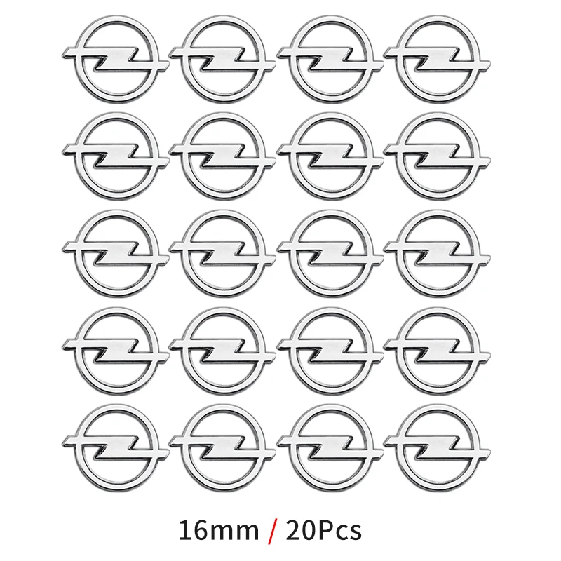 5/10/20 Stück 16mm Auto-Emblem ABS-Aufkleber Schlüssel-Logo für Opel Insignia Astra J F Antara Meriva Zafira H G Corsa Vectra OPC