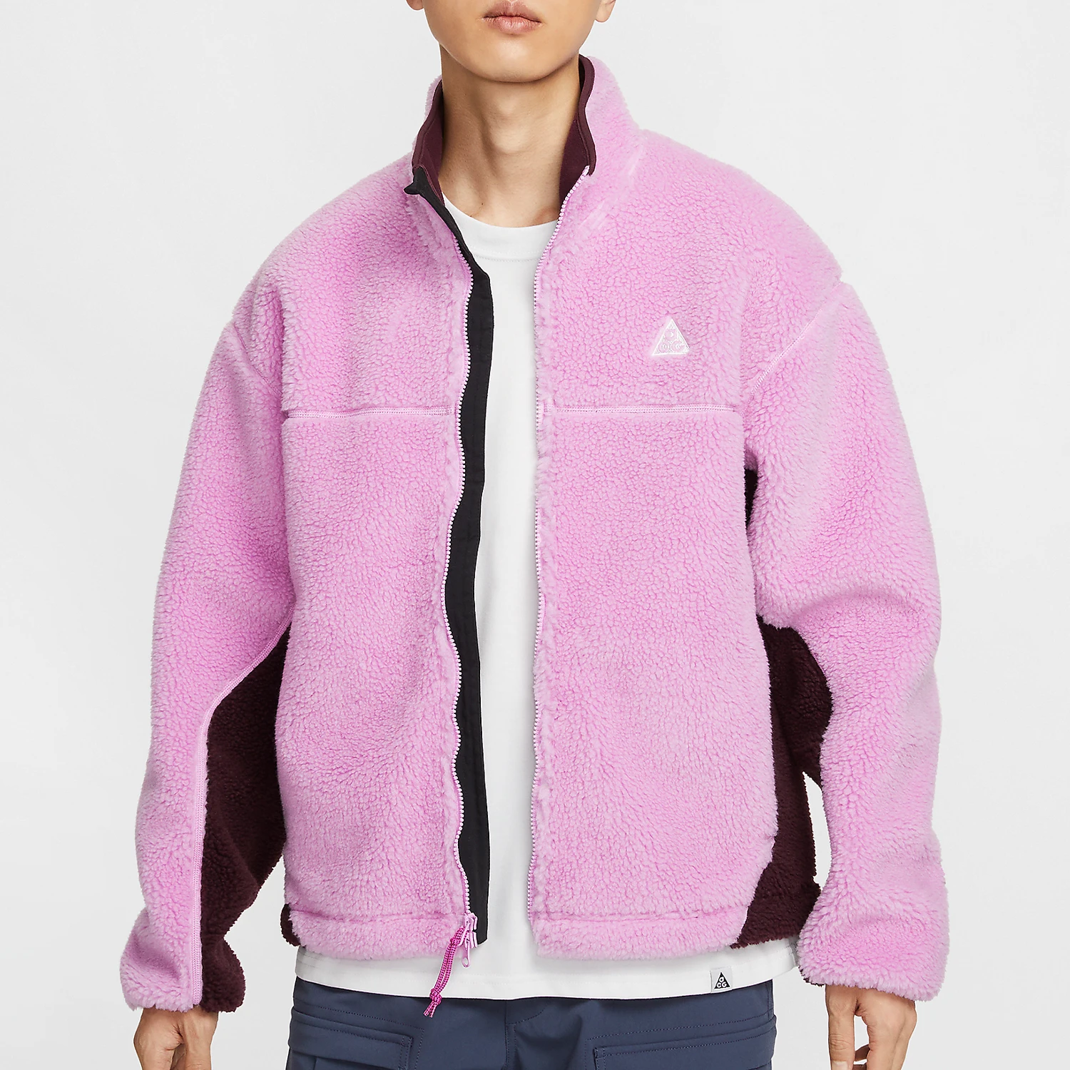 

Nike genuine new men's faux shearling fashion thermal loose jacket FV8654-632