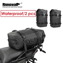 Rhinowalk15L/10L/8L/6L Motorcycle Side Bag  Waterproof Motorcross Luggage With Base Removable Multifunctional Rear Seat Bag