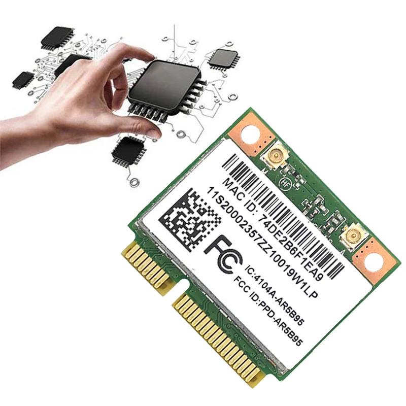 สำหรับเลอโนโว Z370 Y460 G470 Z470 Z560แอปเปิ้ลสีดำ AR5B95 2.4G 150Mbps MINI PCIE 802.11N การ์ดเครือข่ายไร้สายในตัว