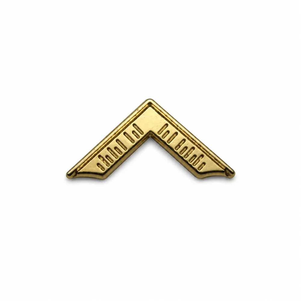12mm Small Gold Sqaure Masonic Lapel Pin Gold Metal Masonic Brooch Badge Elegant Fashion Suit Jacket Accessories Gifts