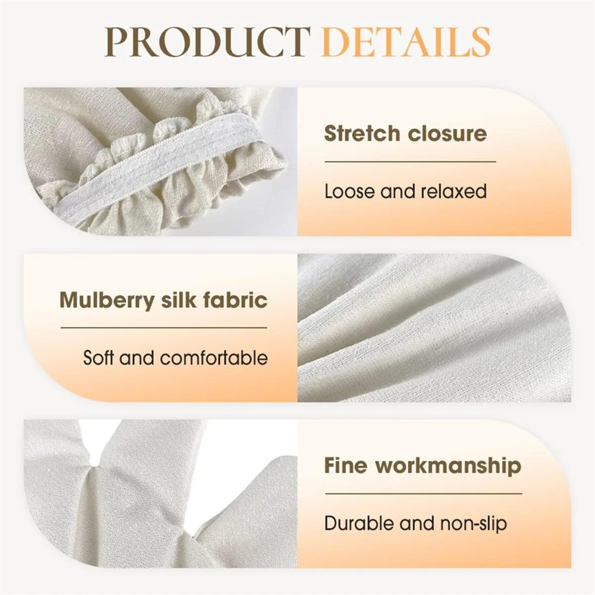 Gloves Raw Silk Massage Gloves Ayurvedic Massage, Raw Silk
