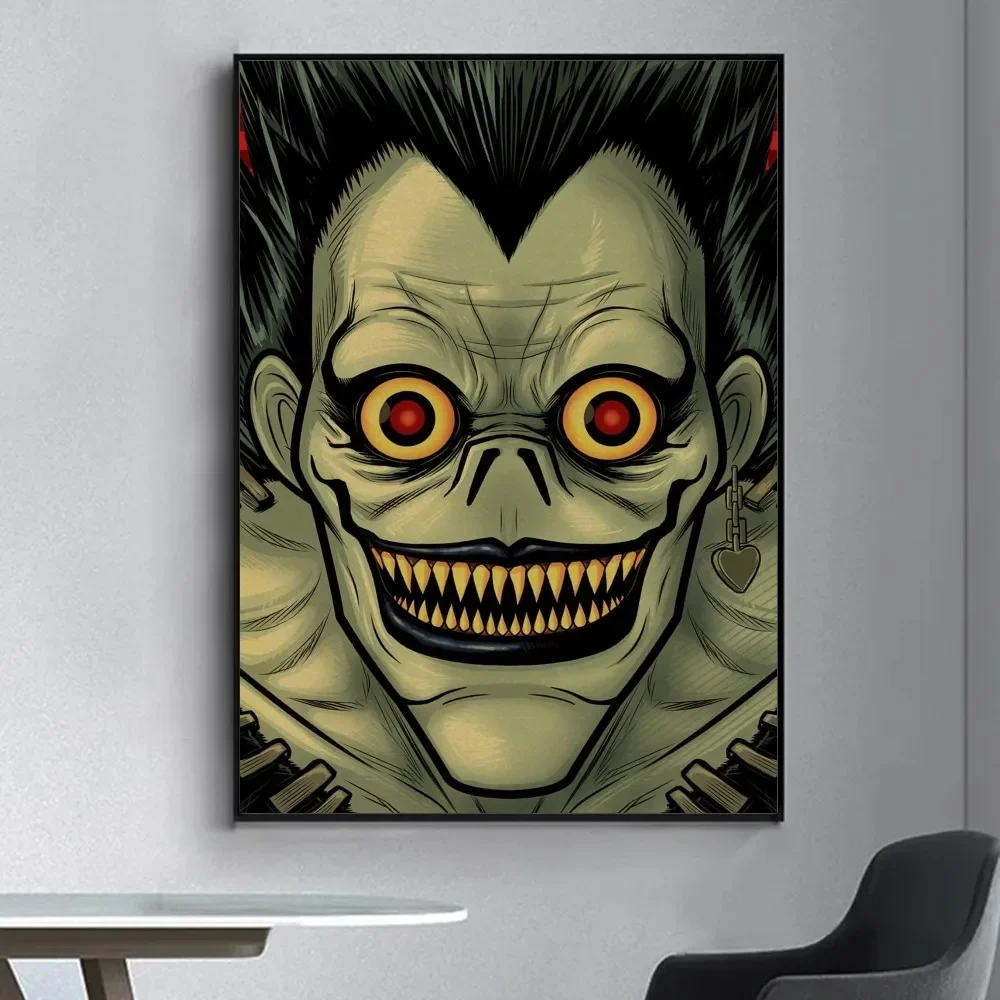 Hot Anime Death Note Canvas Prints Poster Figure Ryuk Yagami Raito L Misa Amane Wall Art Home Decoration Art Poster Fans Gifts