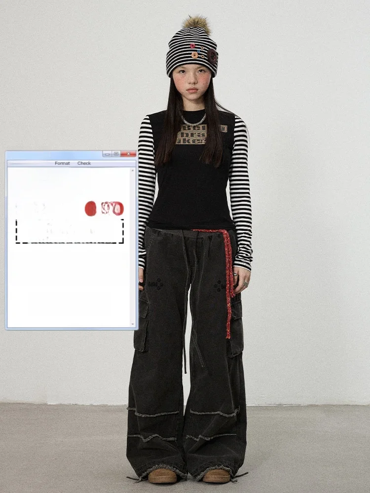 

Женская футболка Achihara Slim Fit с длинным рукавом, весна-лето, в полоску, с цветовыми блоками, удобная, дышащая