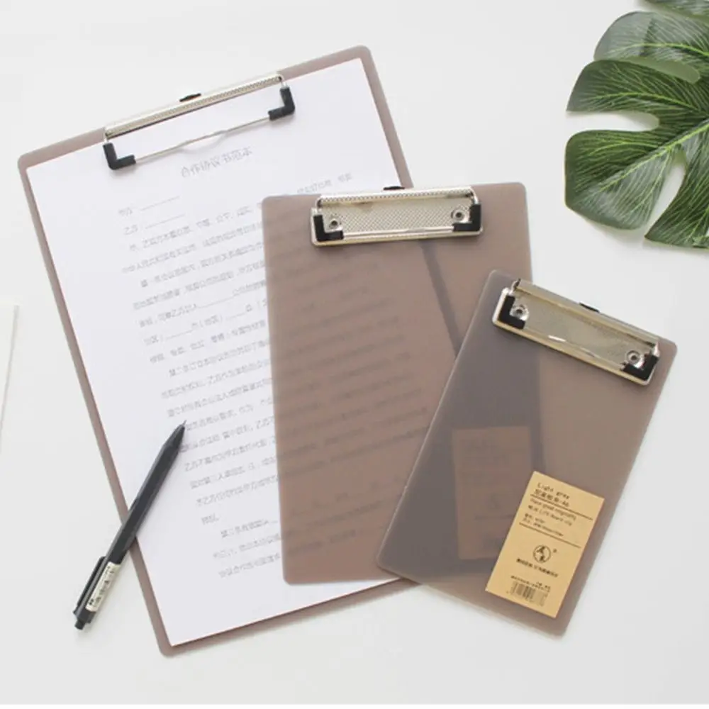 Pasta de arquivo Clipboard Writing Pad, Single Clip Board, Organizador De Armazenamento, Material Escolar, Escritório Estacionário, A4A5A6, Teste De Papel