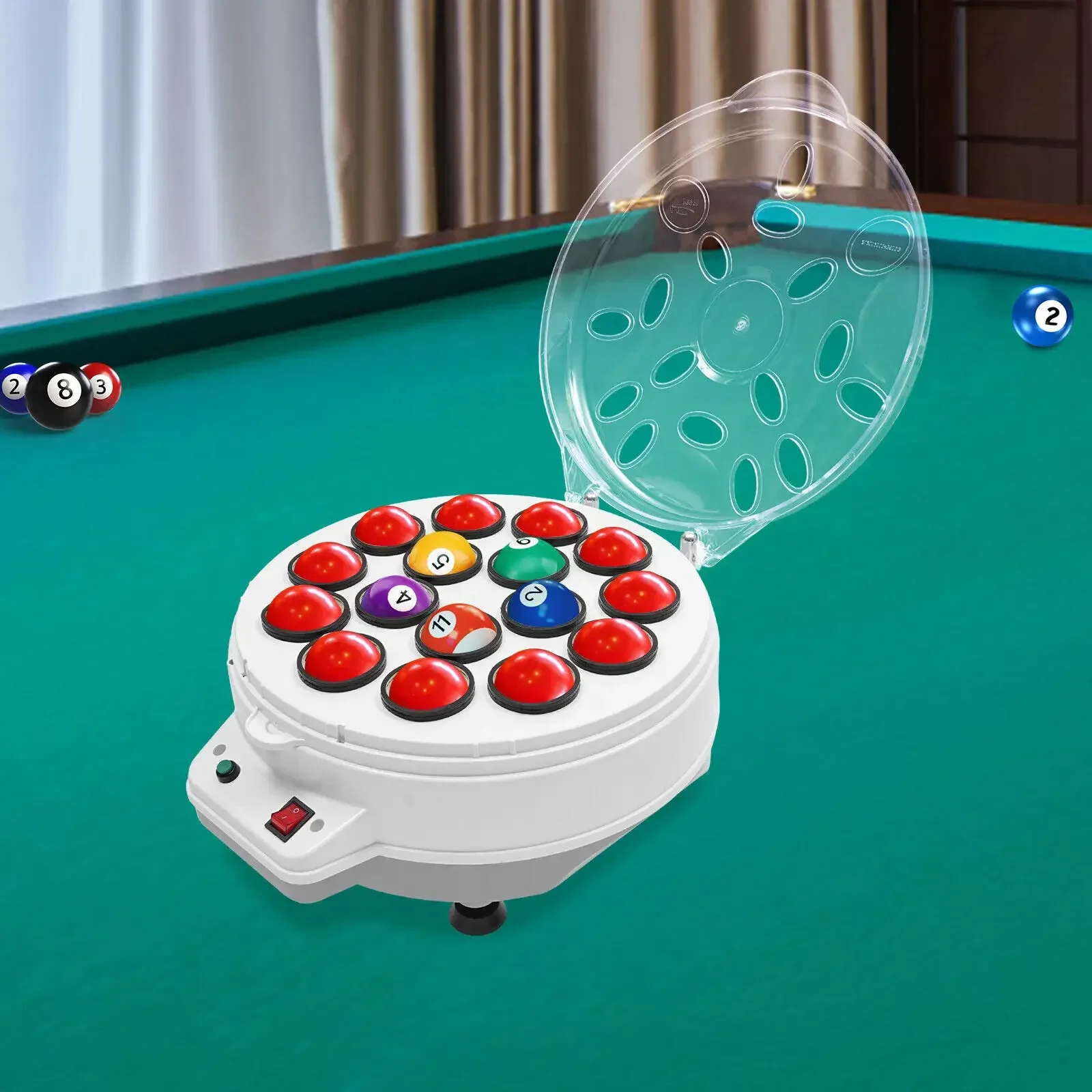 Automatic 16 Balls Pool Cleaner New Snooker Billiard Ball Polisher for Table Game Maintenance