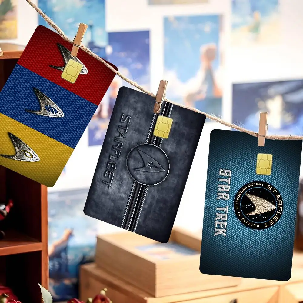 Popular Fiction S-star T-trek Movie Anmie Sticker Film Skin Cover for Credit Card Debit Bank Card Front