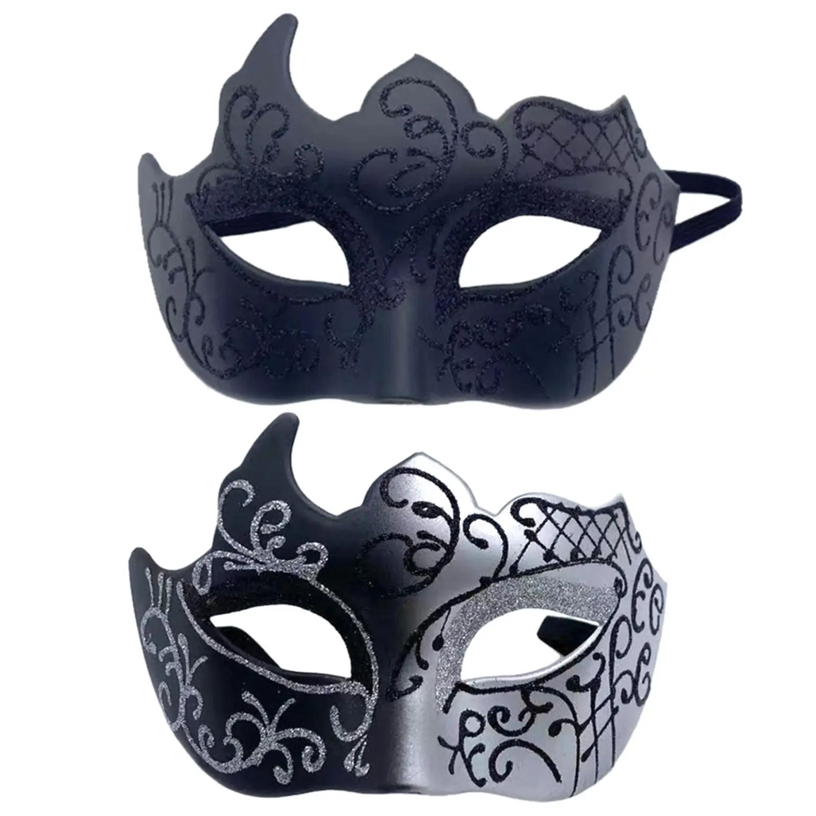 Half Face Mask Cosplay Novelty Prom Mask Comfortable Masquerade Mask for Fancy Dress Holiday Halloween Party Stage Performance