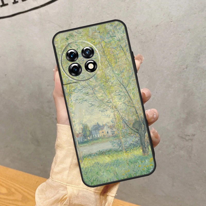 حافظة كلود مونيه لهاتف ون بلس 13 13R 13s 12 12R 11 10 10T 8T Nord CE 5 4 2 3 Lite Nord N10 N20 N30 #3