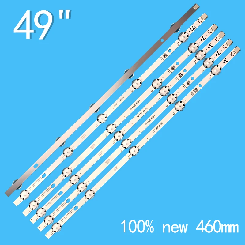 6PCS LED Backlight strip for 49FA7000 49FB7000 VESTEL 490DRT VNB A B-TYPE SVV490A32A SVV490A32B_5LED_REV04_150730 VES490UNDL-2D-