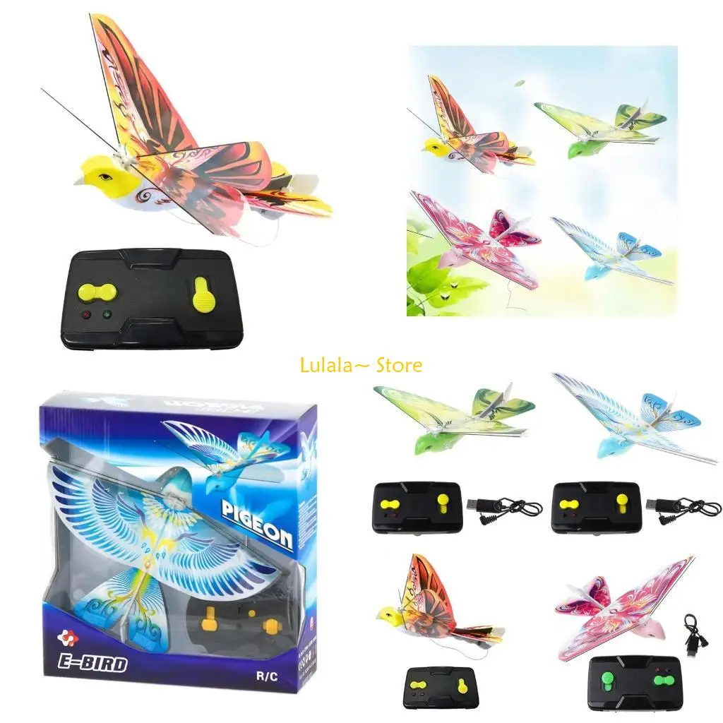 

Y4QA 2.4G Electric Remote Control Bionic Bird Flying Wing Flapping Simulation Bird Toy Gift for Children Kids