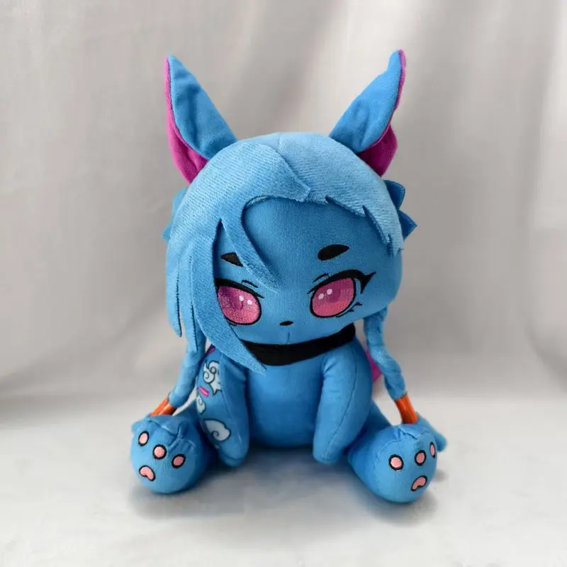 

Hot Selling New Jinx Cat Girl Plush Toy League of Legends Kemonomimi Stuffed Doll Anime Game Character Collectible Figure Gift